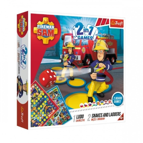 Gra 2w1 Chińczyk, Węże - Strażak Sam Trefl 8974